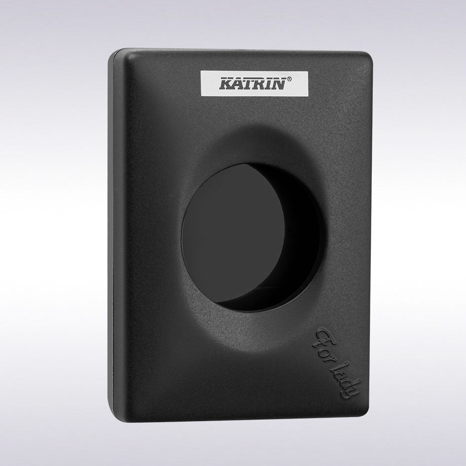 (L) Katrin Hygiënezakjes dispenser zwart -N-