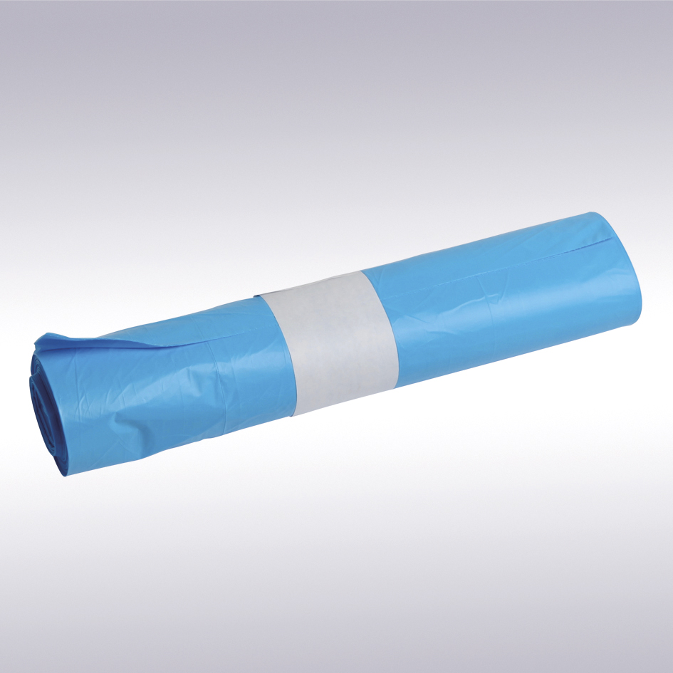 Afvalzak LDPE, 90 x 110 cm blauw T50