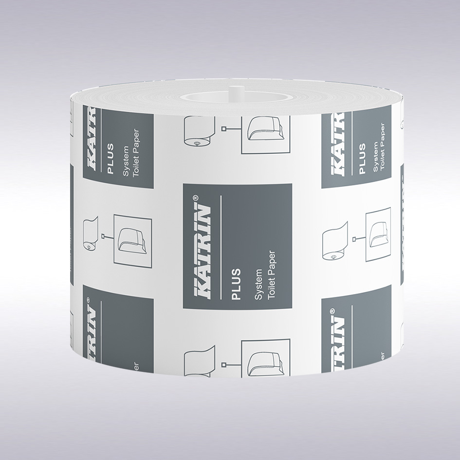 Katrin Plus Systeem toiletpapier, 2 laags, cellulose, 96 meter, 36 rol