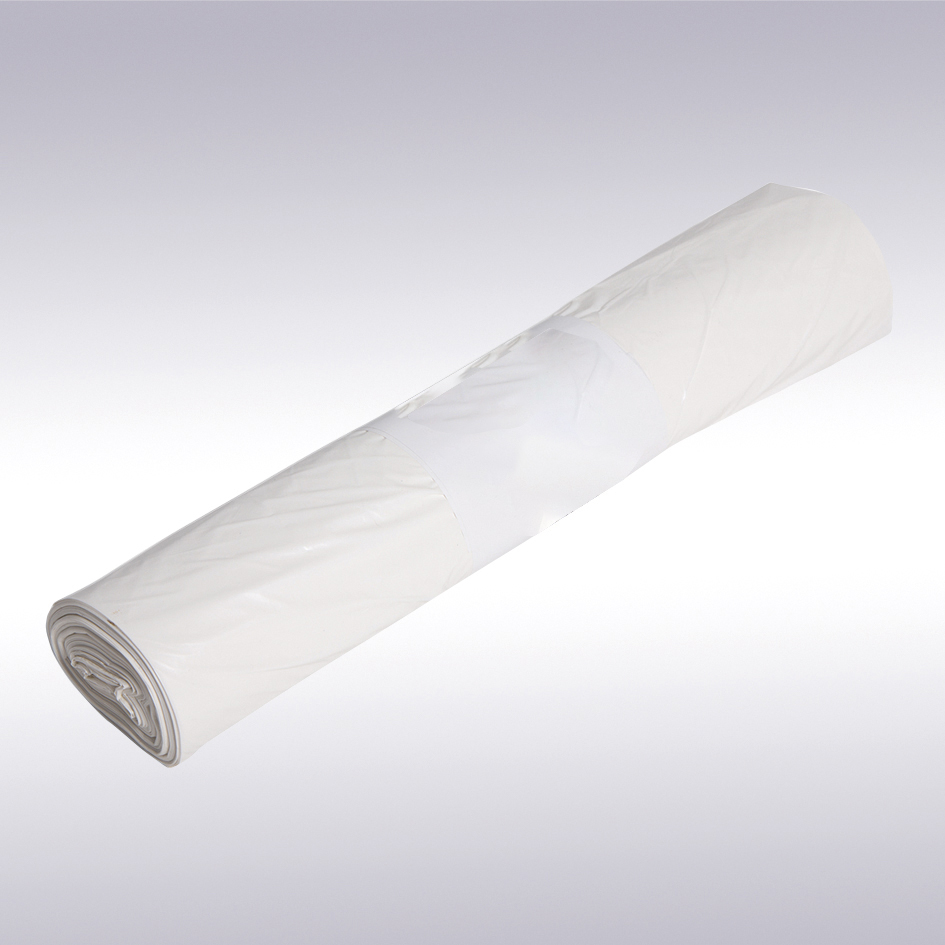 Afvalzak HDPE, 58 x 100 cm wit T23