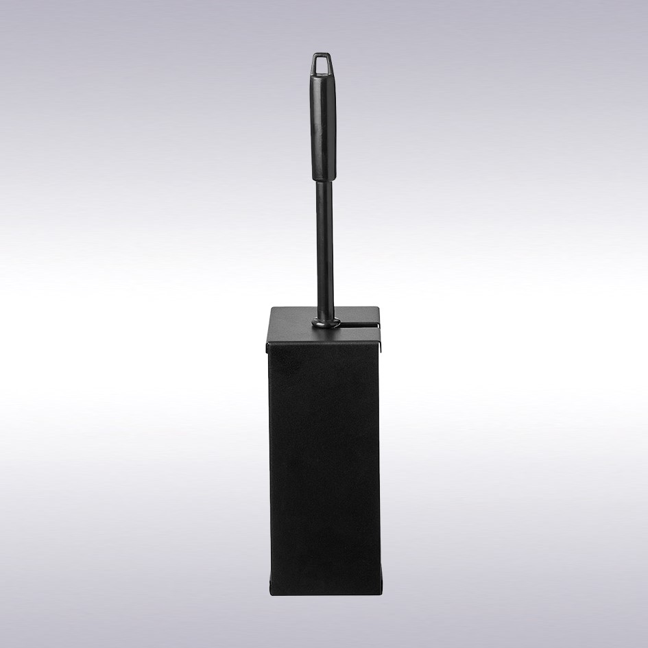 Quartz toiletborstelgarnituur RVS / black -N-