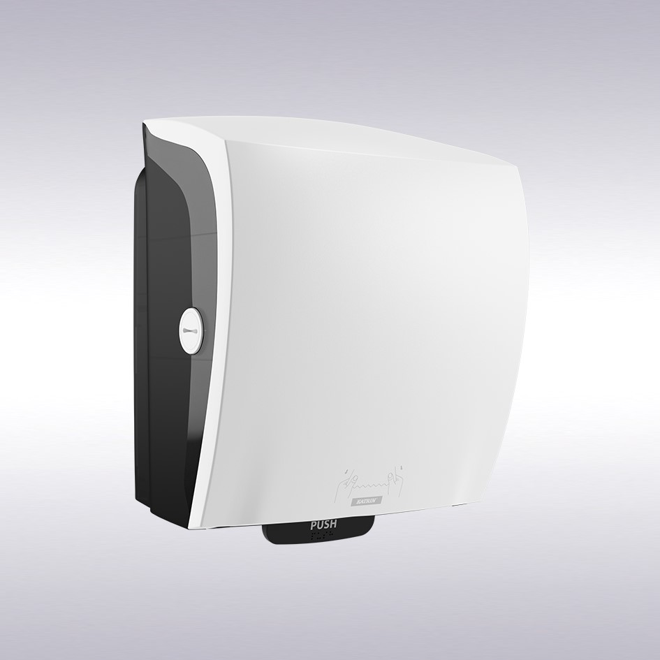 Katrin Systeem handdoekrol dispenser wit -N-