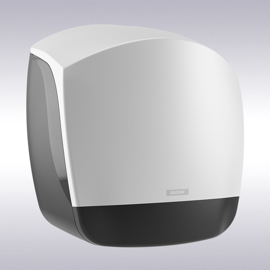 (L) Katrin mini jumbo toiletpapier dispenser wit -N-