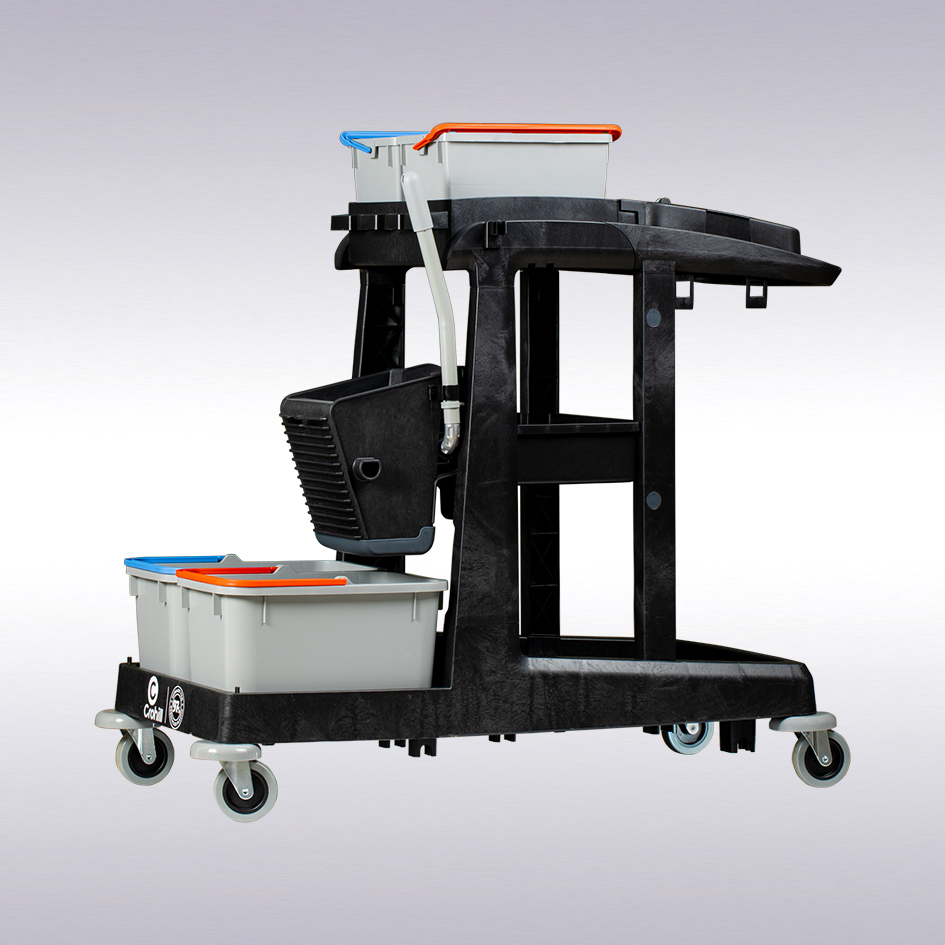 Crohill sanitair werkwagen inclusief pers -N-