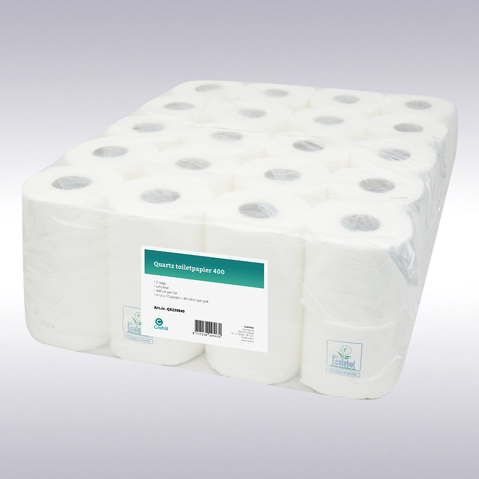 Quartz toiletpapier 400, 2 laags, cellulose , 40 rol