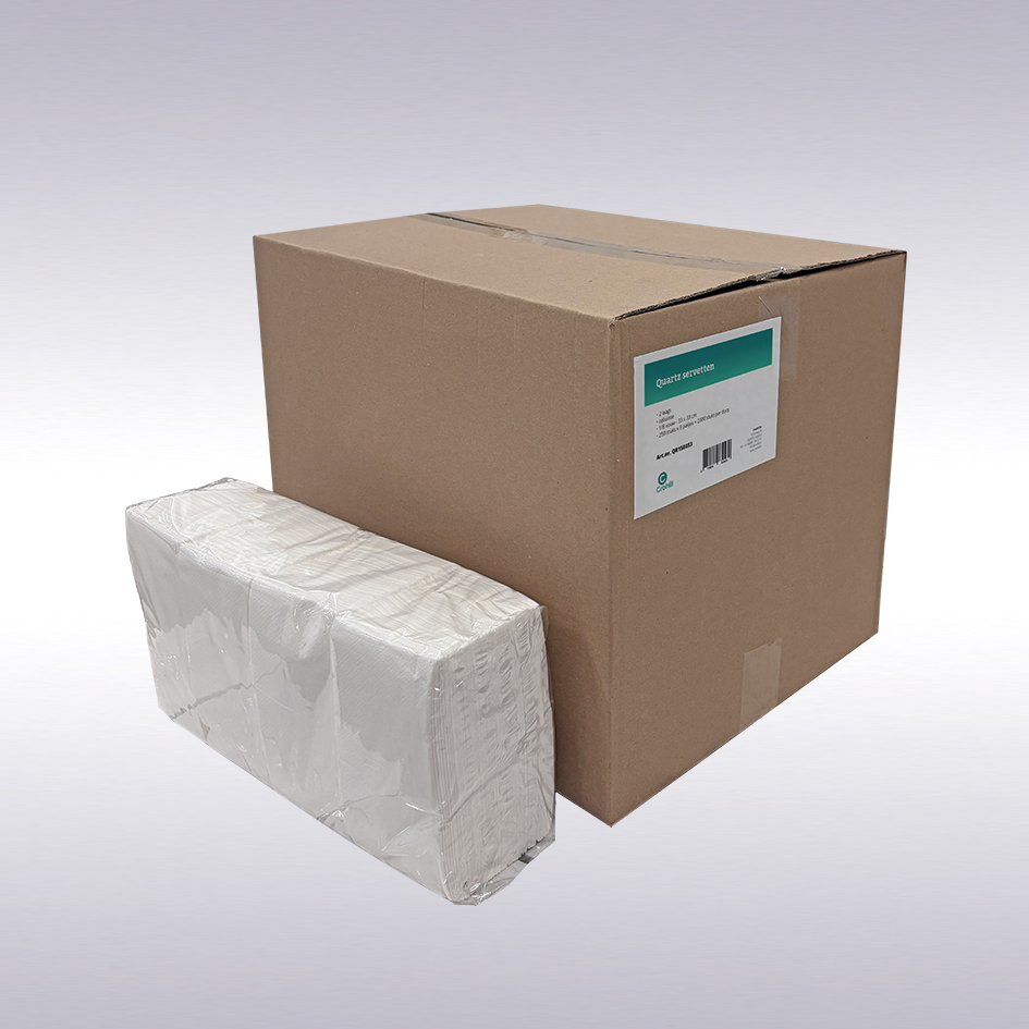 Quartz servetten, 2 laags, cellulose, 2000 stuks -N-