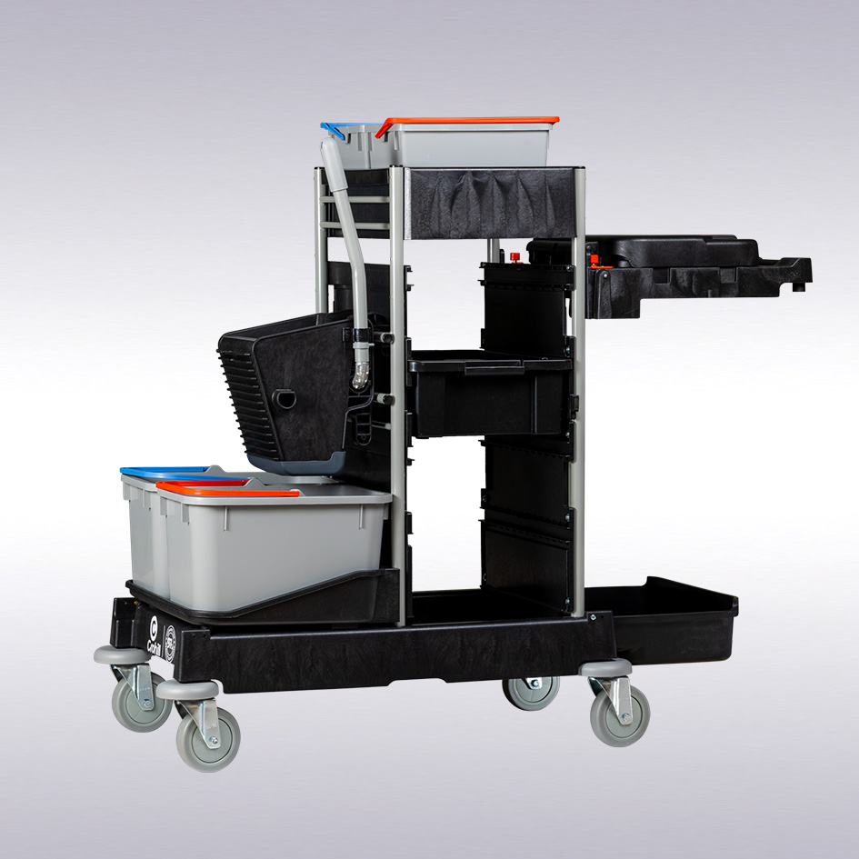 Crohill sanitair XL werkwagen inclusief pers -N-