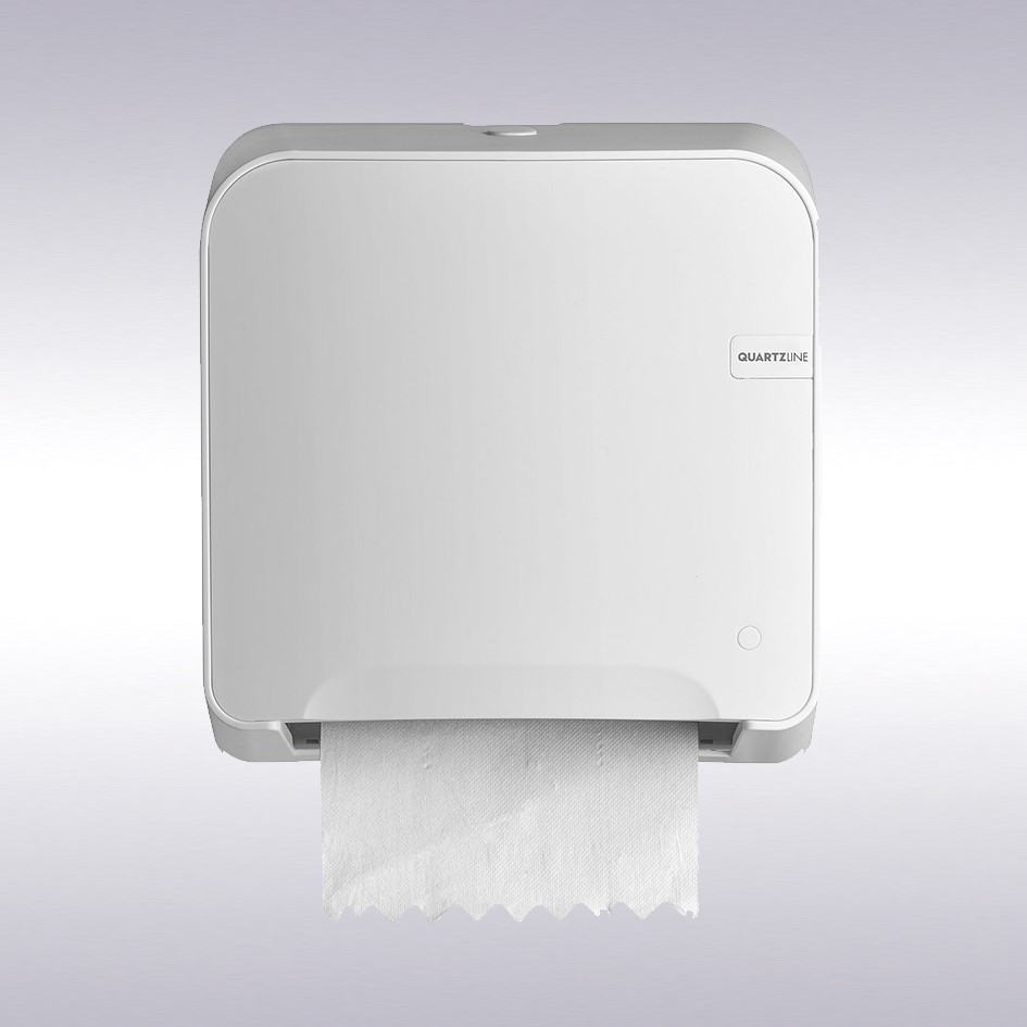 (L) Quartz handdoekrol automaat Mini Matic XL wit -N-