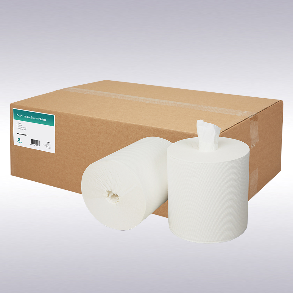 Quartz midi rol zonder koker, 1 laags, cellulose, 270 meter, 6 rol