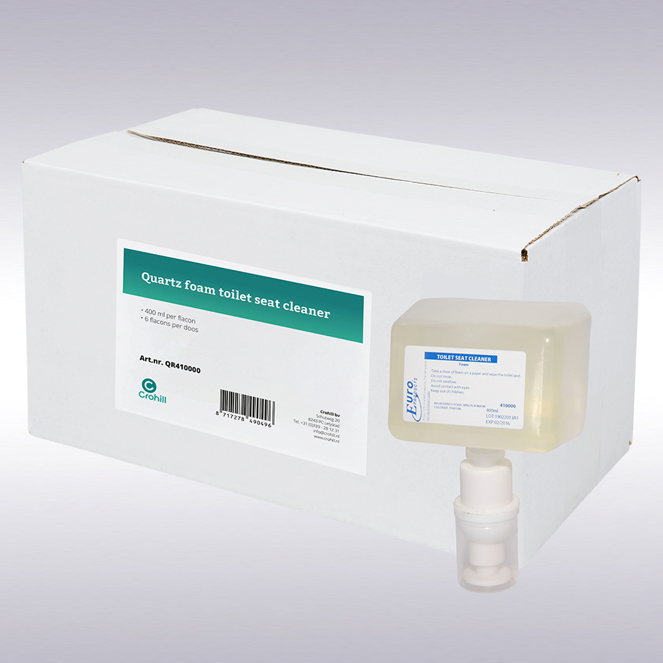 Quartz toiletseatcleaner foamzeep, 6 x 400 ml