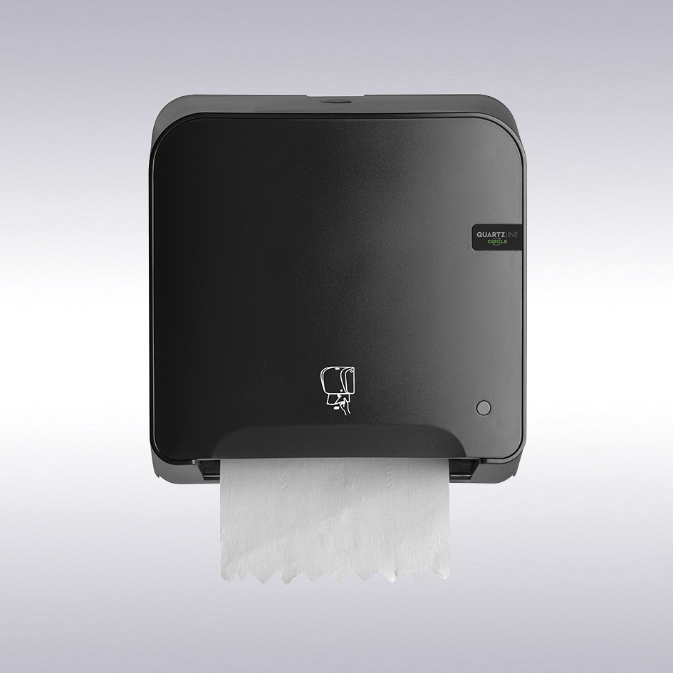 Quartz handdoekrol automaat Mini Matic XL sensor zwart -N-