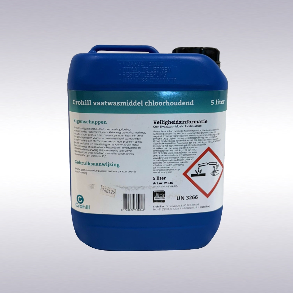 Crohill vaatwasmiddel chloorhoudend, 5 liter - N -