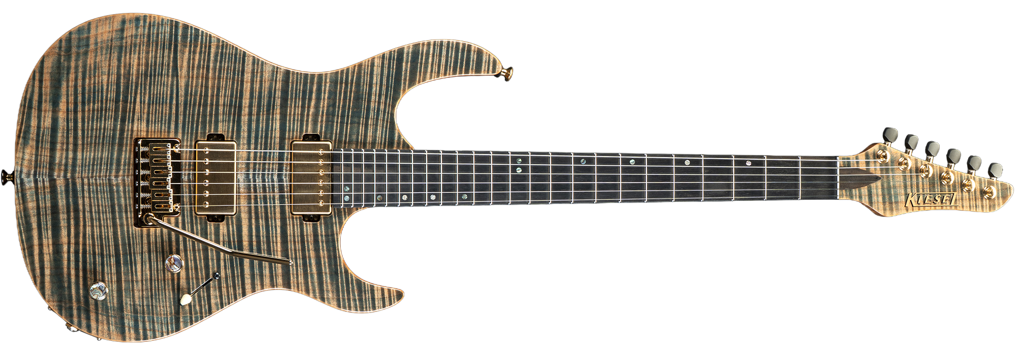 Aries Bolt-on - Aqua Denim Finish Finish | Kiesel Custom Shop Gallery