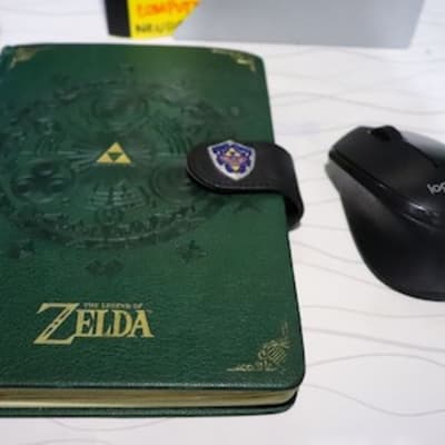 Logitech Mouse, Notebook & Pen