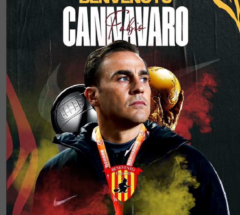 Fabio Cannavaro Resmi Tangani Klub Kasta Ke-2 Liga Italia Benevento