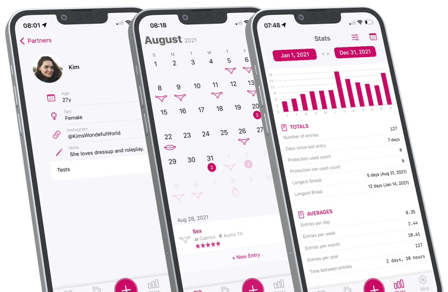 nice sex tracker iphone screenshots