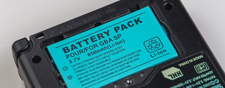Game Boy Advance SP Battery