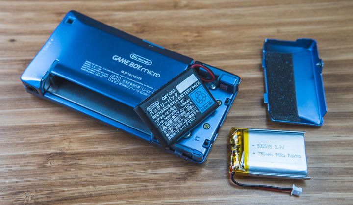 new game boy micro battery mahko