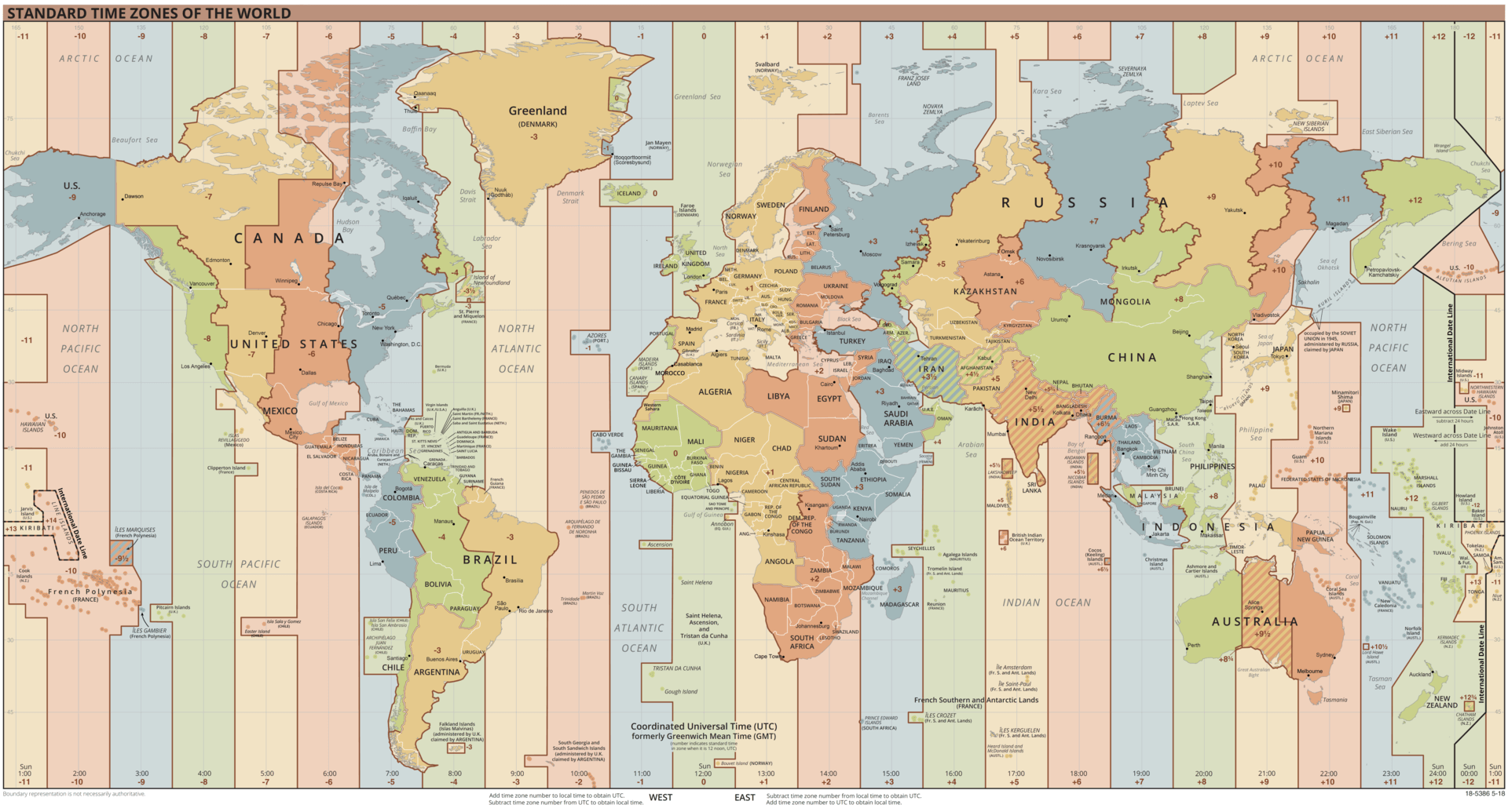 时差表地图图片