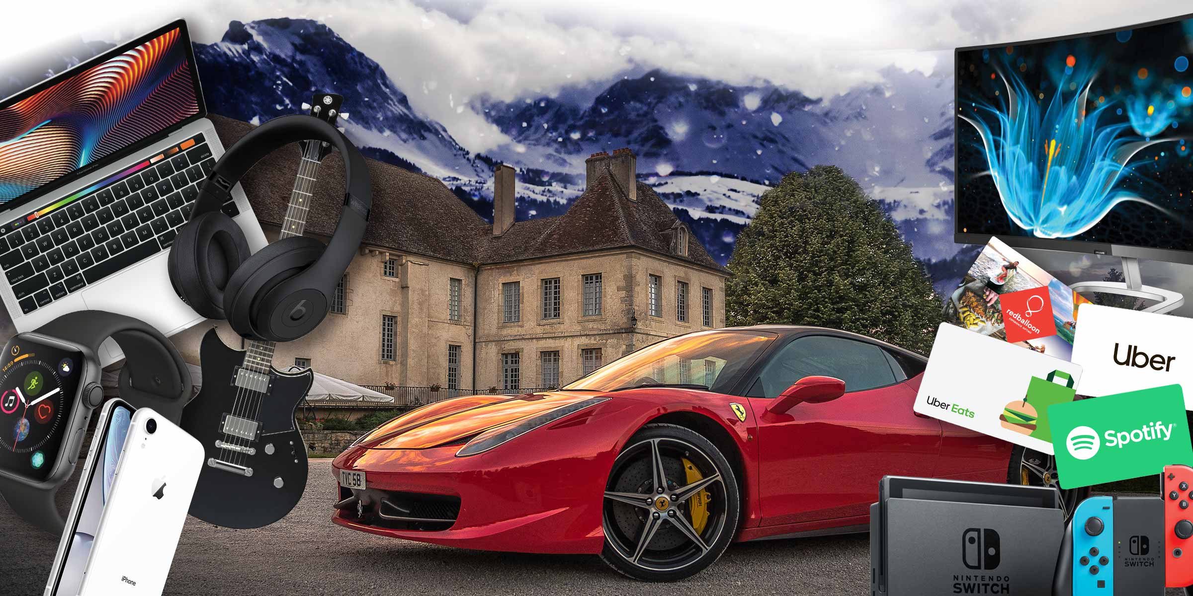 Image of a range of aspirational rewards