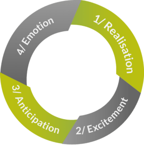 Graphic of the four stages of Loyalty / Reward programs