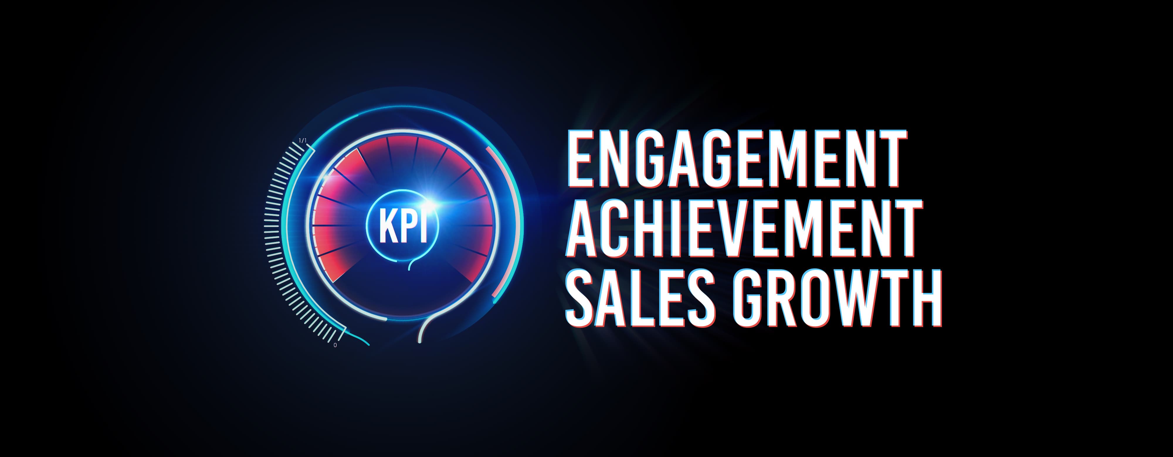Image reads engagement, achievement and sales growth