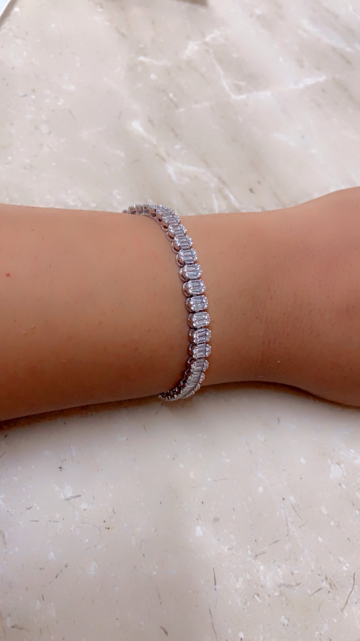 baguette-zirconia-tennis-silver-bracelet