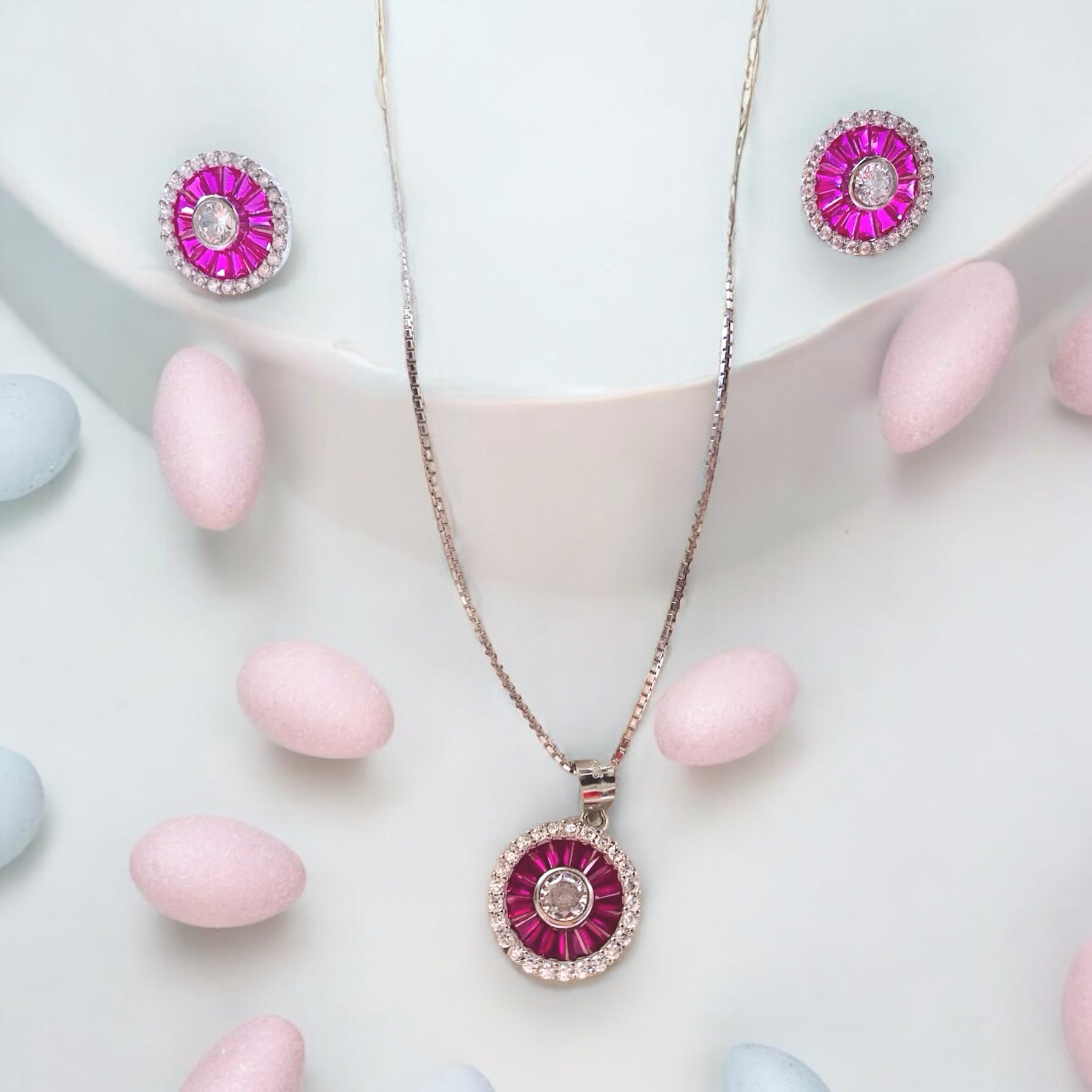 rose-radiance-silver-pendant-set PD3067