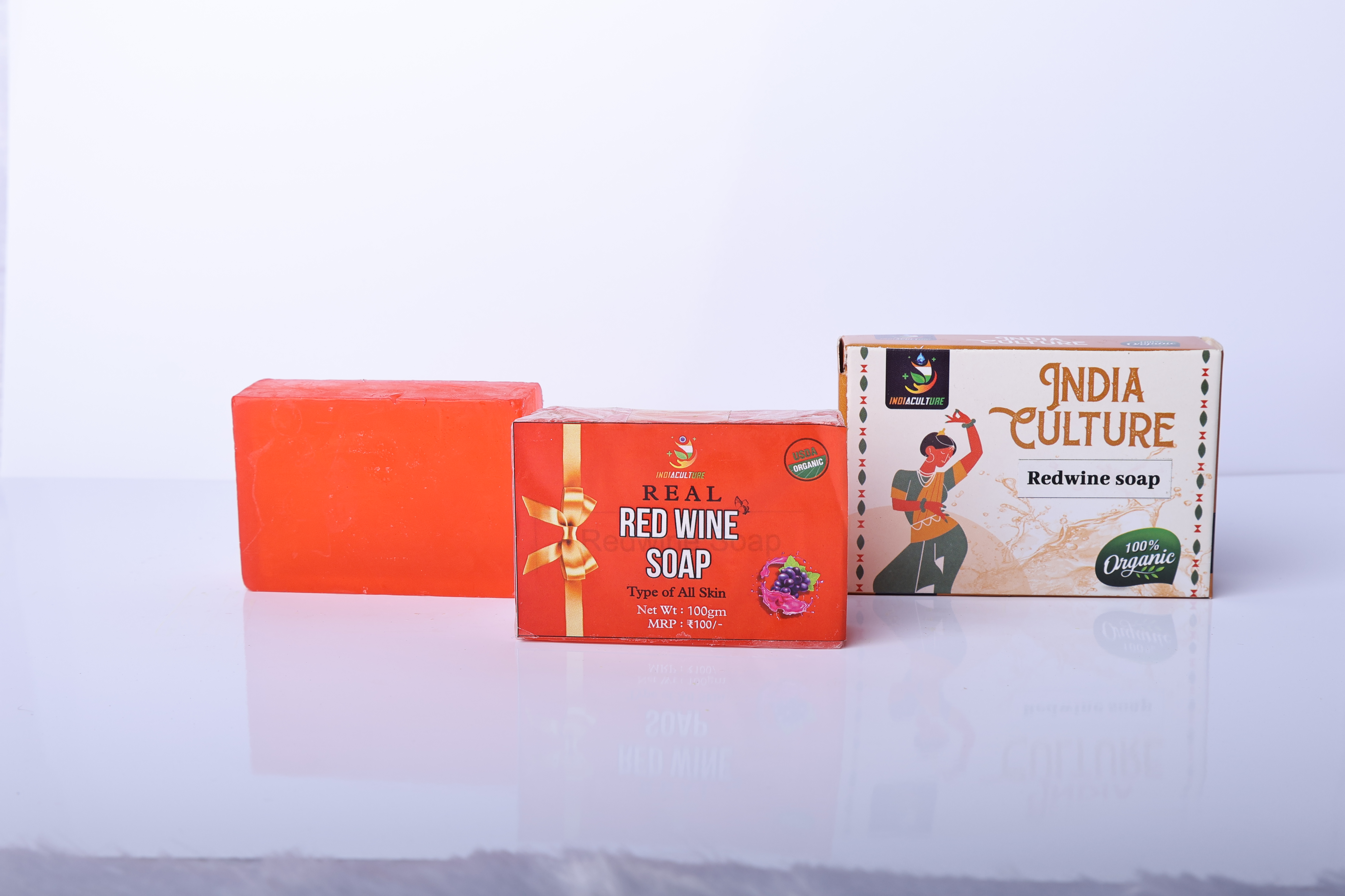 Red wine soap