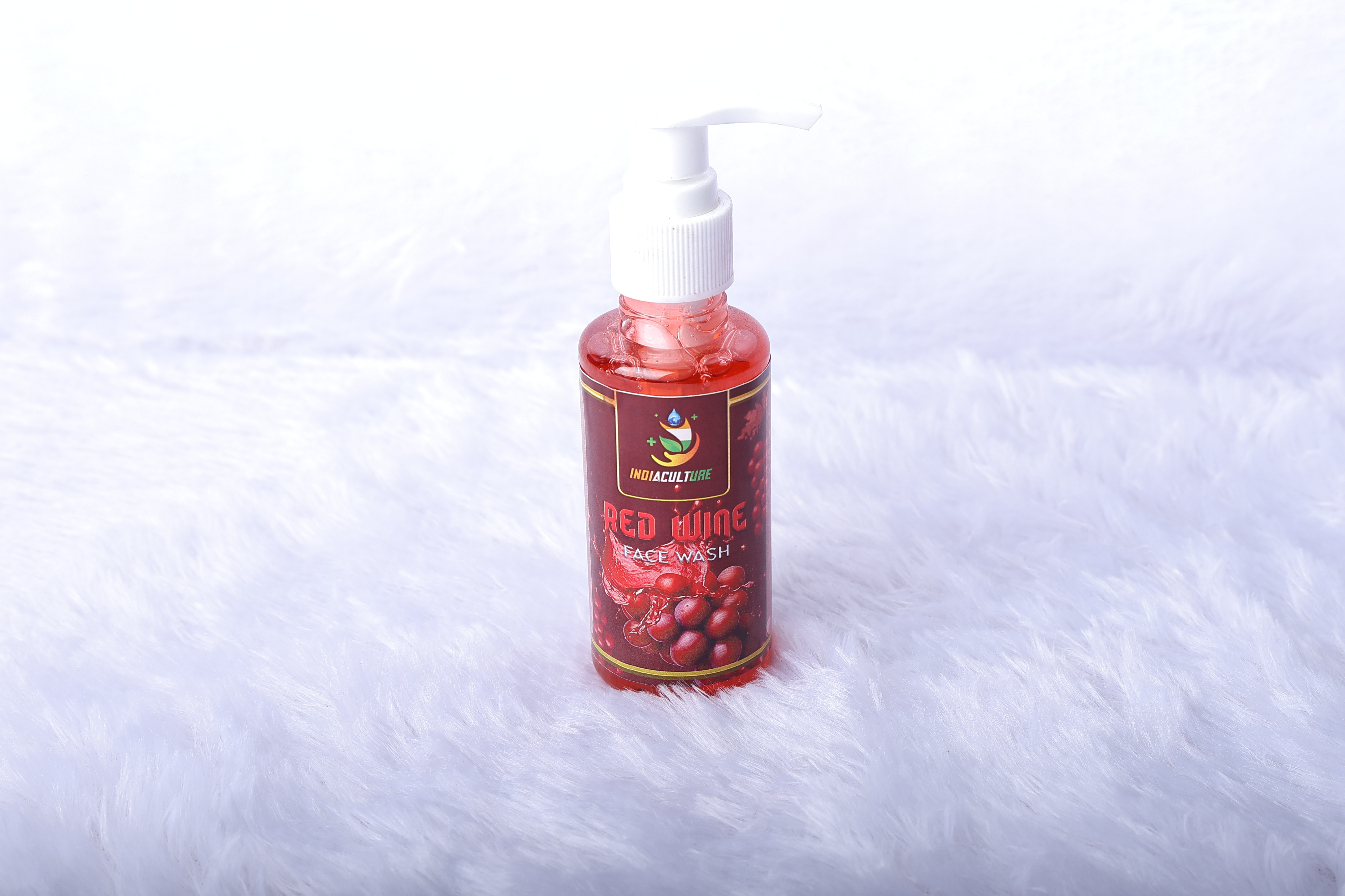 Red wine face wash