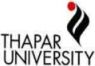 Thapar Institute of Engineering and Technology