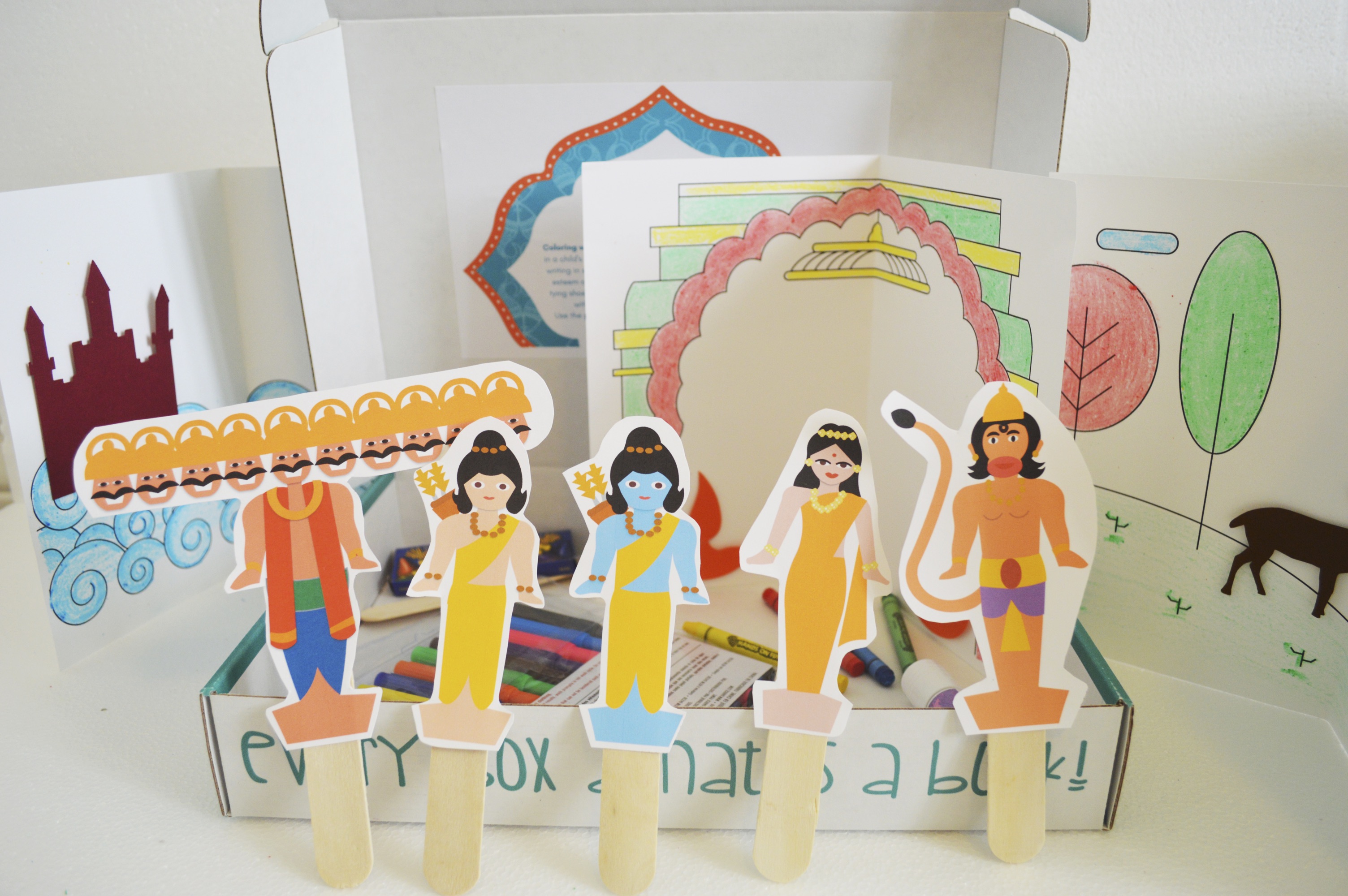 Ramayana Stick Puppets for preschoolers