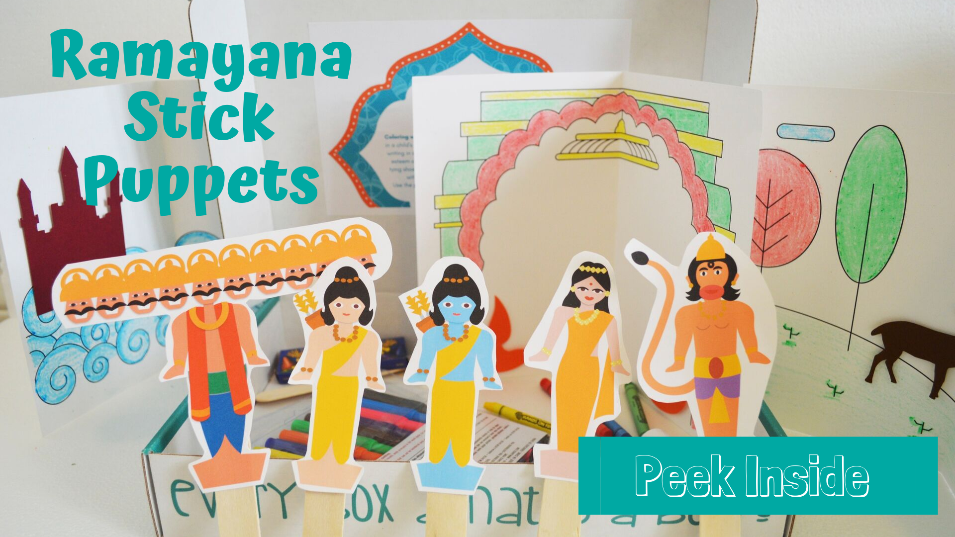 Ramayana Stick Puppets for preschoolers