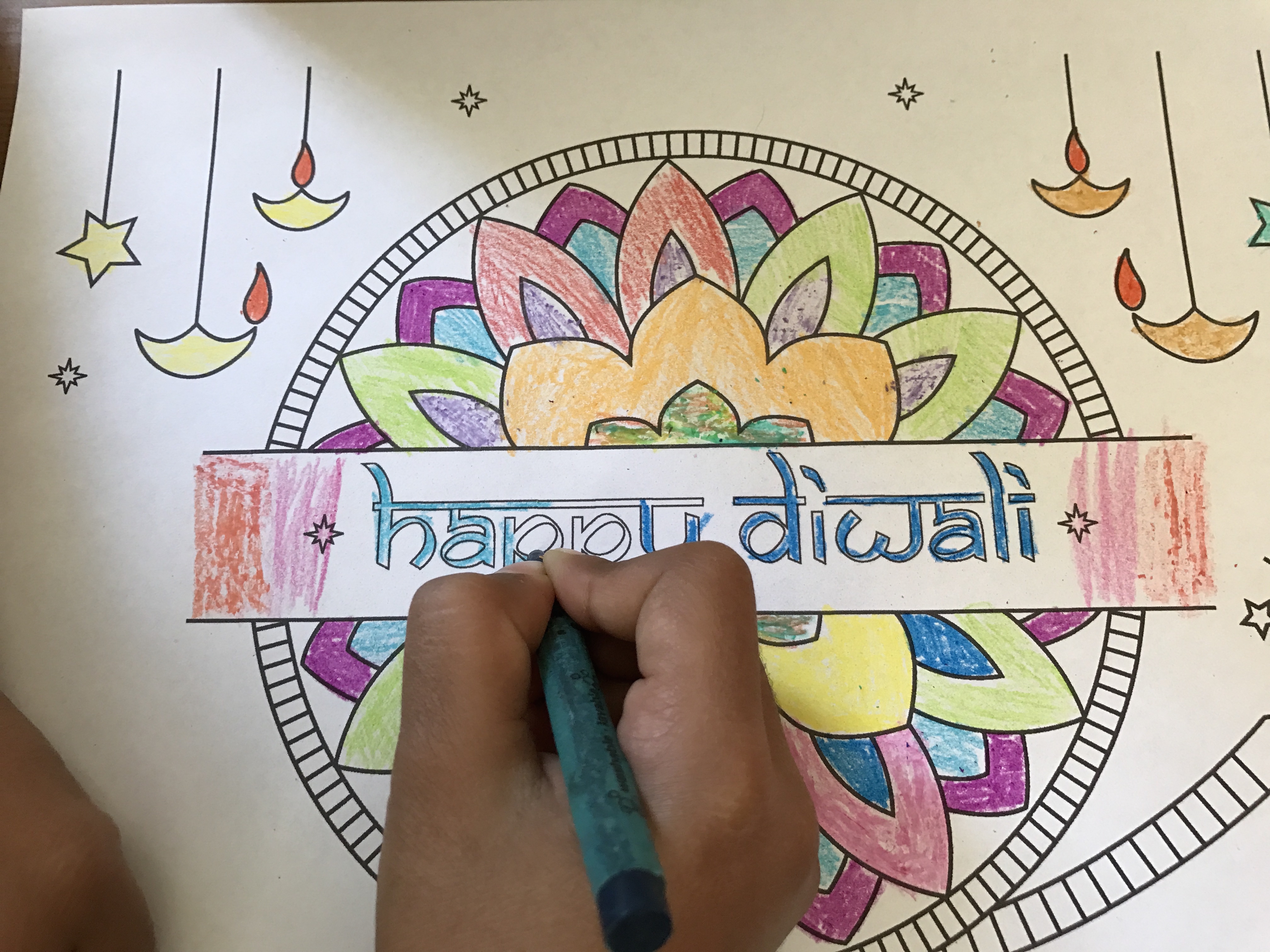 Diwali Coloring Page