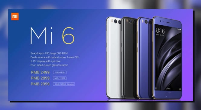 Xiaomi Mi 6 Ceramic Edition Sale to happen in China today for CNY 2,999