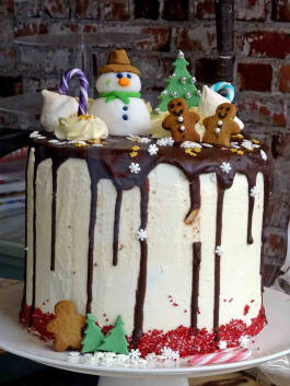 Santa Claus, Jingle bells, Mistletoe, Carols, and a Christmas Cake