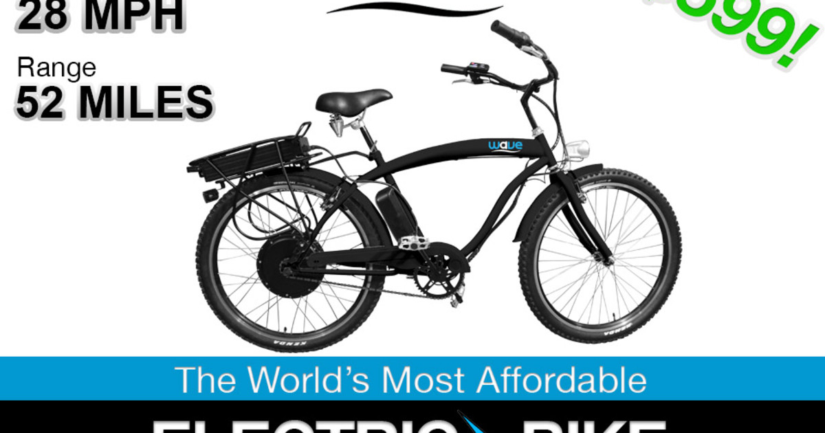 Wave Electric 28 MPH Bike Indiegogo