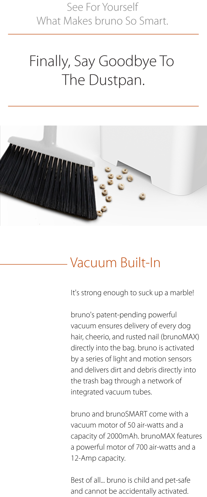 Bruno 'Smart' Trash Can With BuiltIn Vacuum. Indiegogo