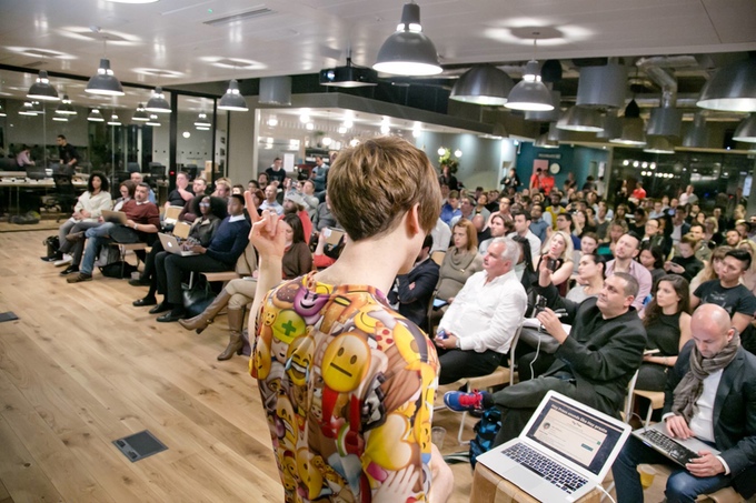 Speaking in London, England, Winter 2015