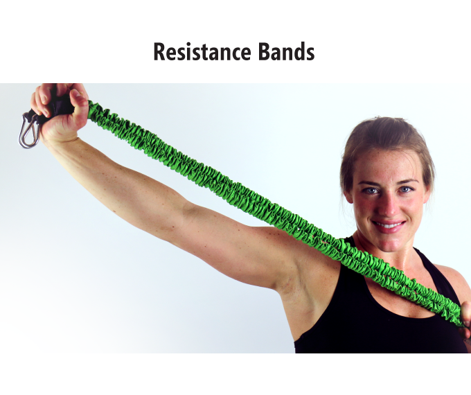 decided to use resistance bands because it burns more calories quicker and saves your joints!