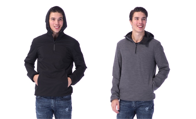 The 360 for him, nylon side and merino side