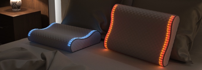 Sunrise Pillow: Wake Up Naturally With A Sunrise 10 Track your movements, playback disturbances, and get a sleep score
