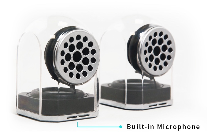 Use the built-in microphone for handsfree calls or conferences.