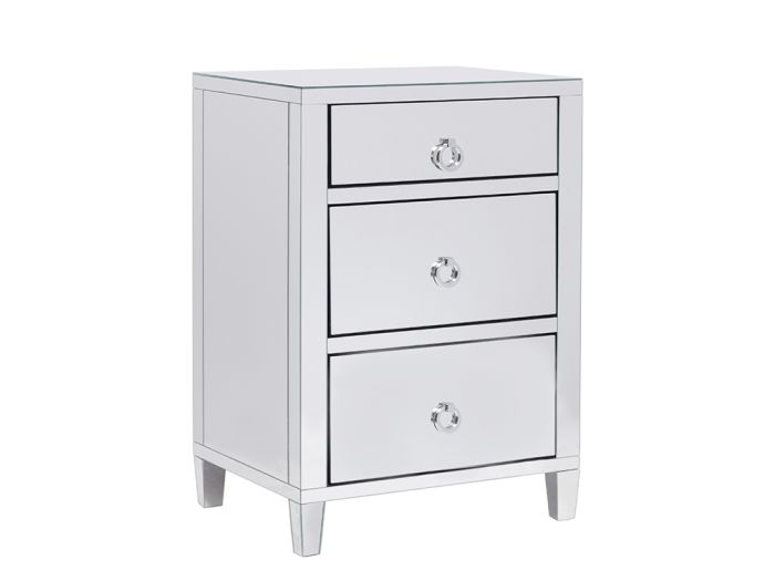 Harlow Three Drawer Bedside Chest