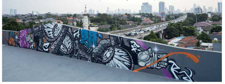 Check Out Our New Graffiti-Filled Rooftop