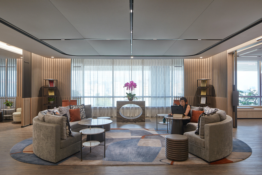 A Sleek and Contemporary Revival – Aedas Singapore Office by
Aedas Interiors