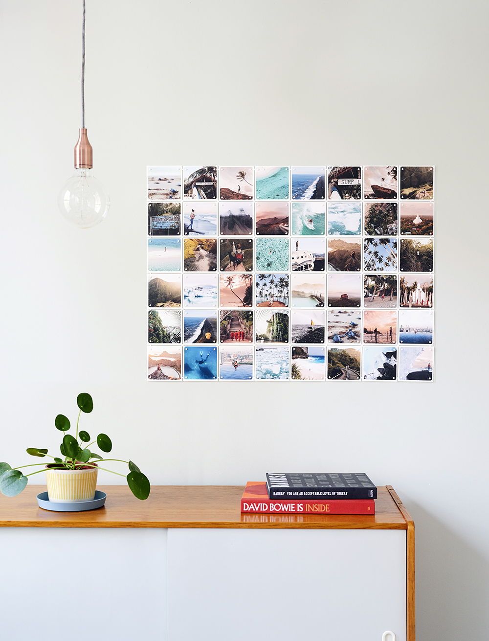 Personal photo wall | Source: ixxiyourworld.com