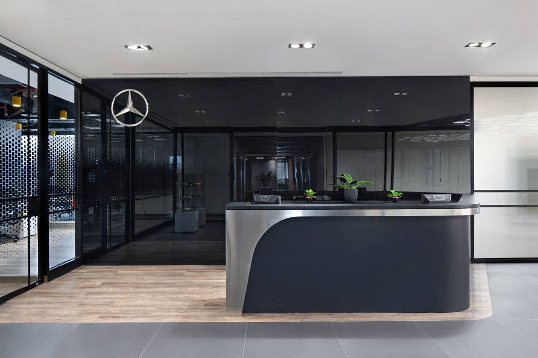 Inside Mercedes Sleek Industrial Hq