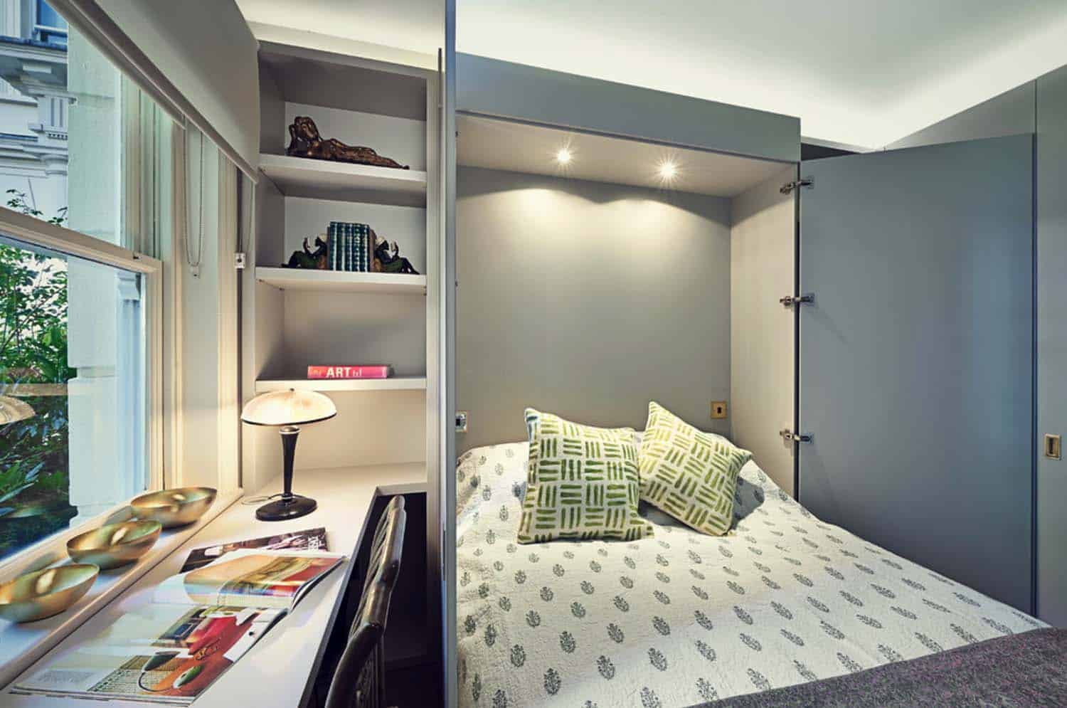 Unique Small Bedroom Office for Large Space