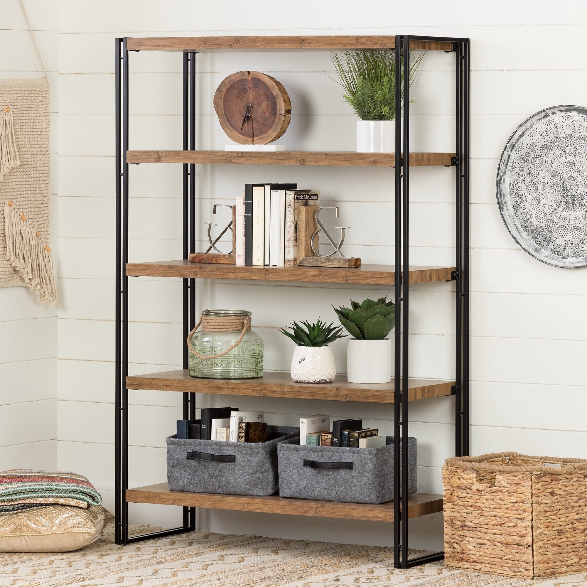 Shelving unit for uncluttering things | Source: overstock.com